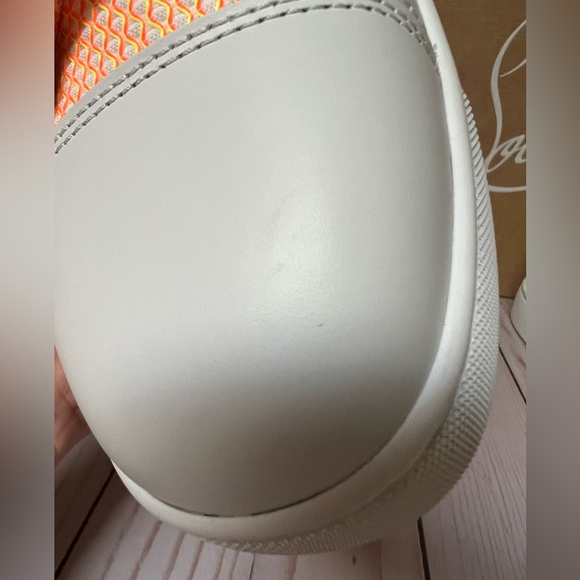 Christian Louboutin Fun Louis Junior White/Yellow Multi Sz 44 / 11 - Picture 10 of 15